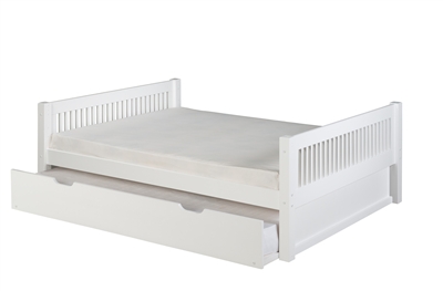 Camaflexi Full Size Platform Bed with Trundle