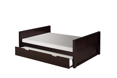 Camaflexi Full Size Platform Bed with Trundle