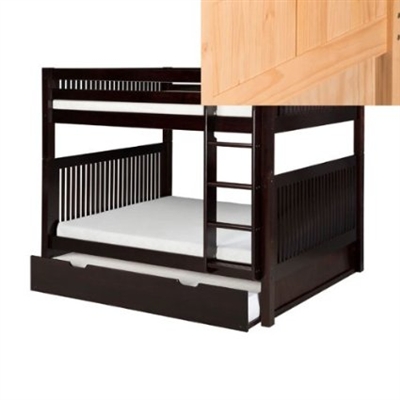 Camaflexi Full over Full Bunk Bed with Trundle