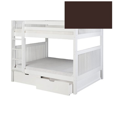 Camaflexi Full over Full Bunk Bed with Drawers