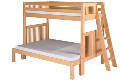 Camaflexi Twin over Full Bunk Bed with Drawers - Natural Finish - Planet Bunk Bed