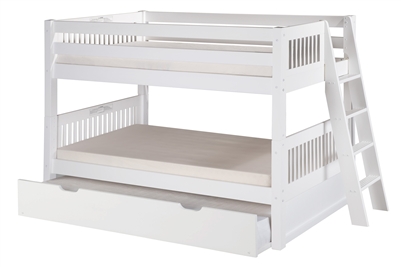 Camaflexi Low Bunk Bed Lateral Angle Ladder with Trundle