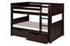 Camaflexi Low Bunk Bed with Drawers