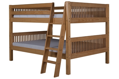 Camaflexi Full over Full Low Bunk Bed Angle Ladder