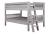 Camaflexi Full over Full Low Bunk Bed Lateral Angle Ladder with Drawers