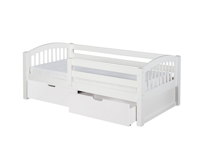 Camaflexi Day Bed with Front Guard Rail with Drawers