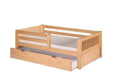 Camaflexi Day Bed with Front Guard Rail with Trundle