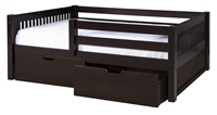 Camaflexi Day Bed with Front Guard Rail with Drawers