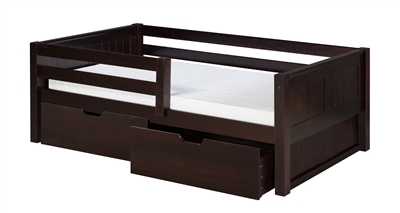 Camaflexi Day Bed with Front Guard Rail with Drawers