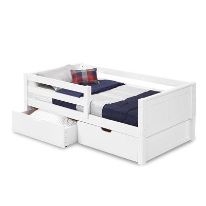 Camaflexi Day Bed with Front Guard Rail with Drawers