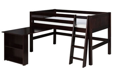 Camaflexi Low Loft Bed with Retractable Desk