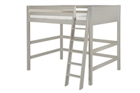 Camaflexi Panel Headboard - Full Size High Loft Bed - Grey Finish