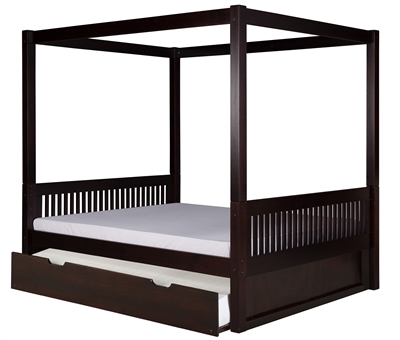 Camaflexi Full Canopy Bed with Trundle