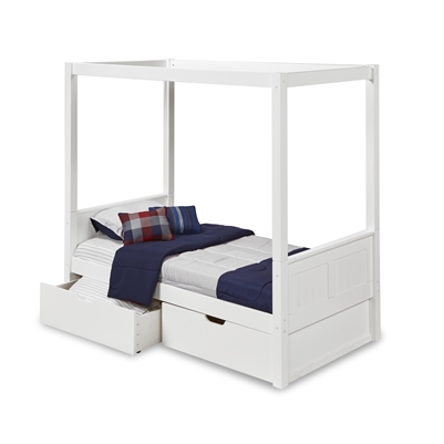 Camaflexi Canopy Bed with Drawers