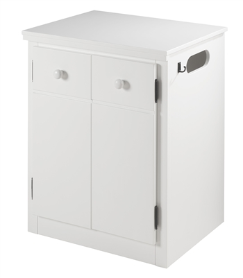 CPAP Night Stand - 2 Door - White Finish