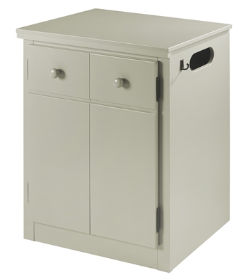 CPAP Night Stand - 2 Door - Grey Finish