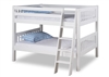 Expanditure Low Bunk Bed - Angle Ladder - Mission Style - White