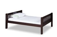 Expanditure Twin Bed - Mission Headboard - Cappuccino Finish
