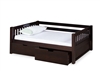 Expanditure Day Bed With Drawers- Mission Style - Cappuccino