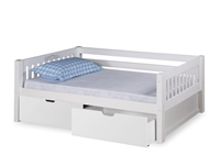 Expanditure Day Bed With Drawers - Mission Style - White