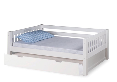 Expanditure Day Bed With Twin Trundle - Mission Style - White