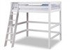 Expanditure High Loft Bed- Twin Size - Mission Headboard - White