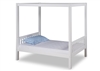Expanditure Twin Canopy Bed - Mission Style - White