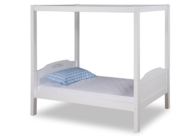 Expanditure Twin Canopy Bed - Panel Style - White