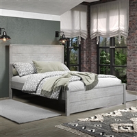 Hampton Solid Wood Bed Queen Size - Dritfwood Finish