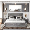 Hampton Solid Wood Bed King Size - Granite Grey Finish