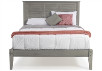 Marseille Queen Size Platform Bed - Rustic Gray Finish