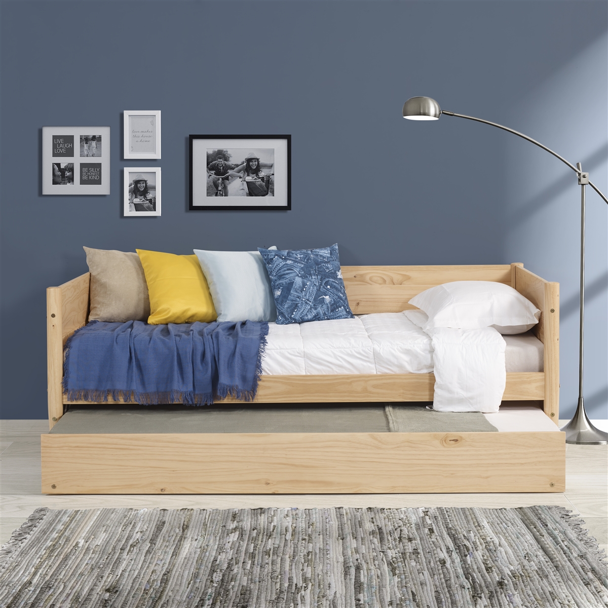 Modern twin shop trundle bed