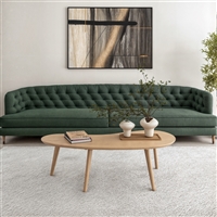 Mid Century Modern Coffee Table - Light Oak Finish