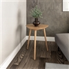 Mid Century Modern End Table - Light Oak Finish