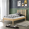 Mid-Century Slat Bed - Twin Size - Scandinavian Oak Finish