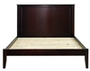 Camaflexi Shaker Style Panel Full Size Platform Bed - Cappuccino Finish