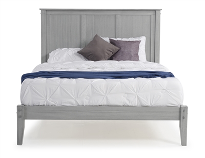 Camaflexi Shaker Style Panel Full Size Platform Bed - Weathered Grey Finish