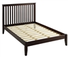 Shaker Style Mission Full Size Platform Bed - Cappuccino Finish