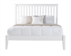 Mission Style Full Size Platform Bed - White Finish