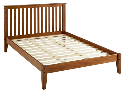 Shaker Style Mission Full Size Platform Bed - Cherry Finish