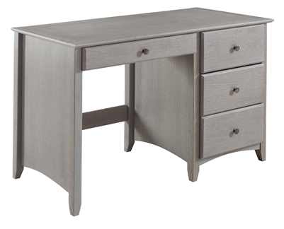 Camaflexi Shaker Style Writing Desk - 4 Drawers - Weathered Grey Finish