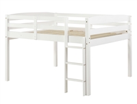 Tribeca Full Size Junior Loft Bed - White Finish