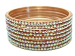 Brown glass bangles from our Prism Collection.
