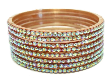 Brown glass bangles from our Prism Collection.