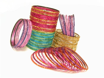 Bulk Party Glass Bangles: 250 Bangles