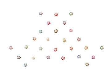 Teeny tiny pearls surrounded by colorful micro beads.