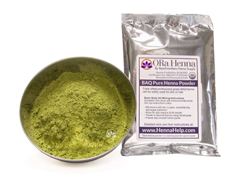 Crazy high lawsone content for extra dark henna stains! ORa henna is a professional grade henna powder with a great stringy texture and extra dark henna stains.