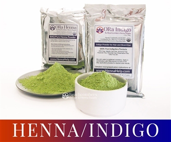 Combo Pack Henna/INDIGO: for Browns, Reds, and Black Hair Colors