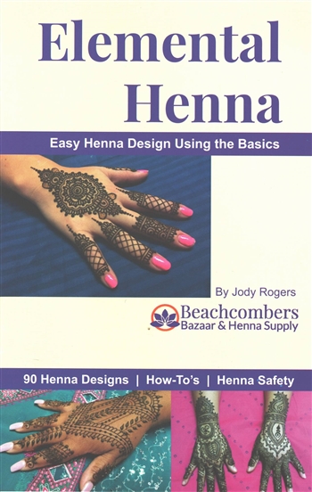 Beachcombers henna design book with henna instructions and mehndi tattoo designs.