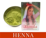 Jamila henna is used as a natural hair dye to get a range of different colors in a safe non-damaging hair dye.
